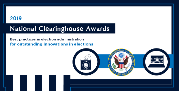 2019 Clearies Innovations in Elections Award graphic