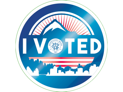 Washoe County Registrar of Voters I Voted Sticker
