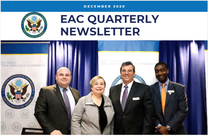 Four EAC Commissioners: Ben Hovland, Christy McCormick, Don Palmer and Tom Hicks