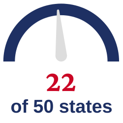 "22 of 50 States"