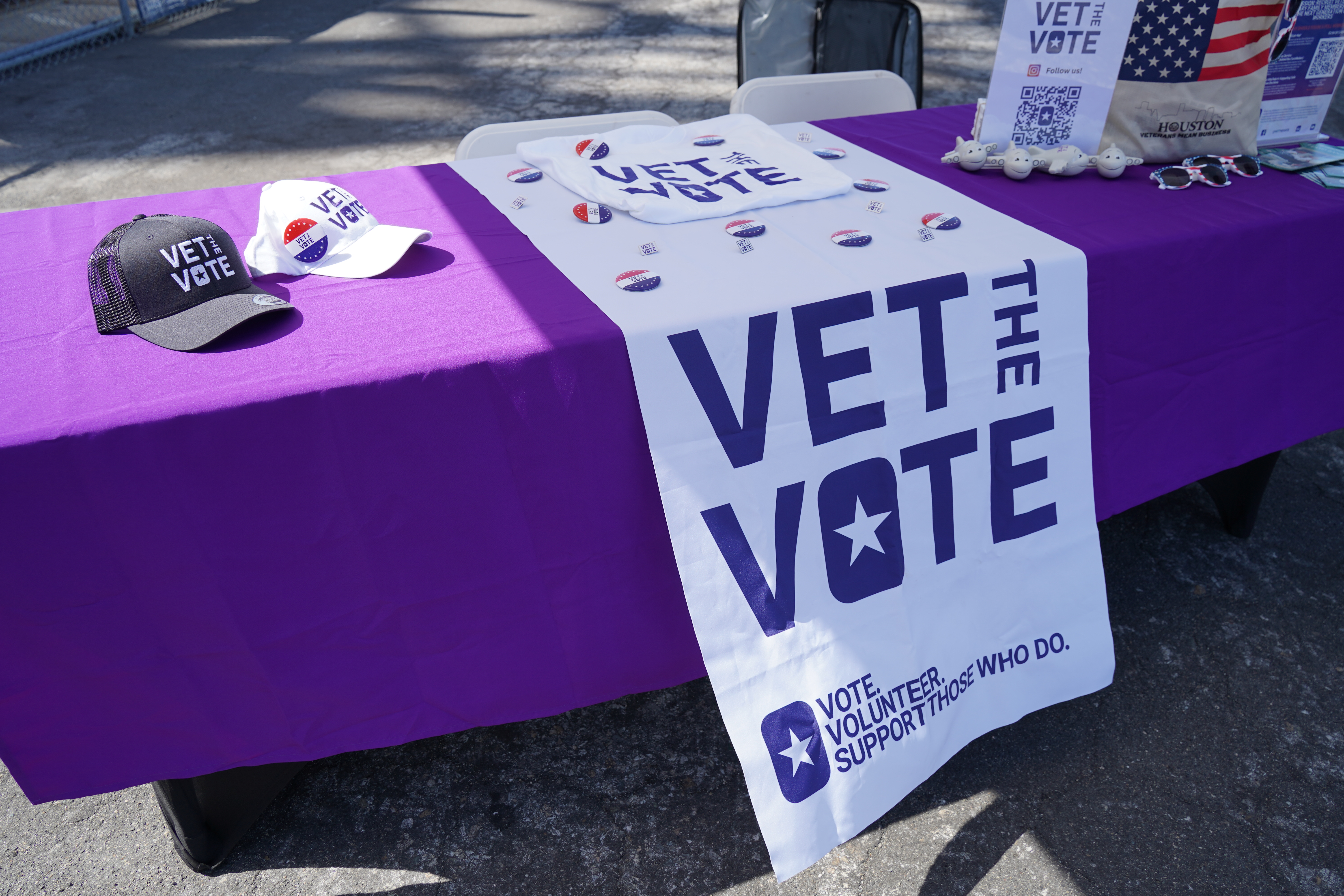 Vet the Vote Booth on USS Iowa
