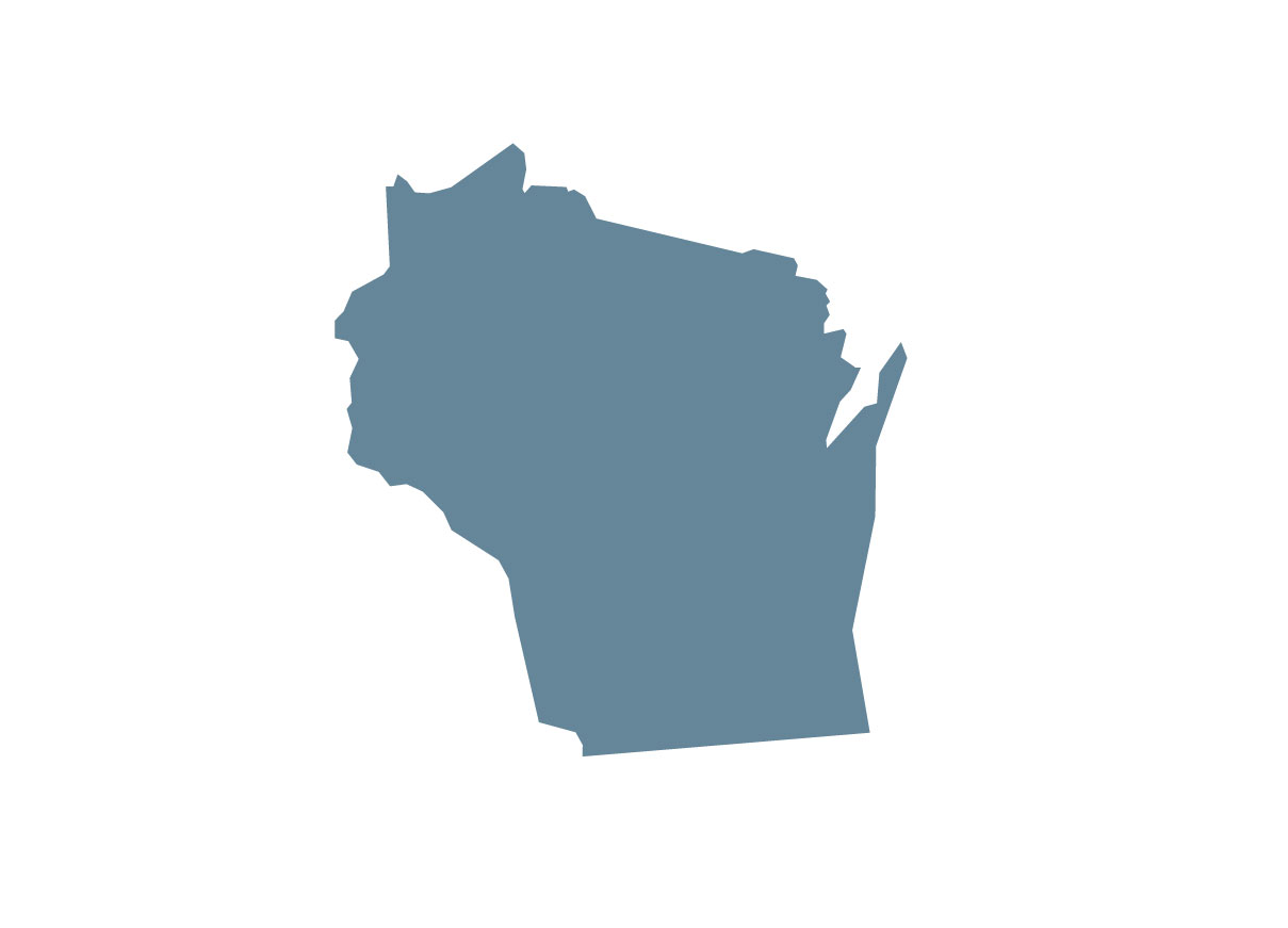 shape of State of Wisconsin