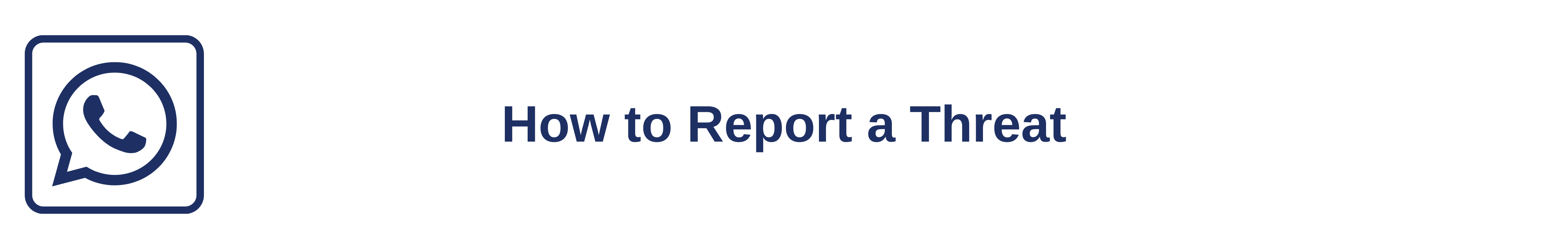 How to Report a Threat