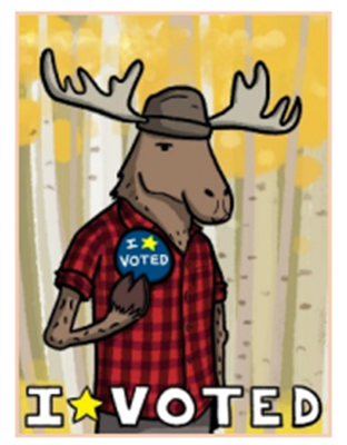 Alaska Division of Election I Voted Sticker