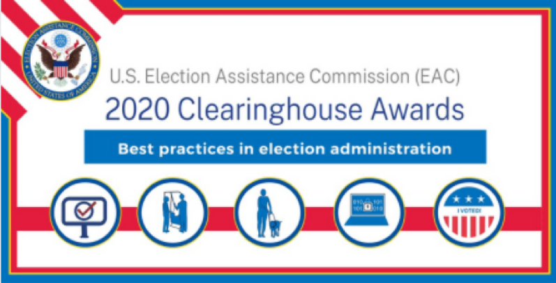 2020 Claeringhouse Awards  Best practices in election administration artwork