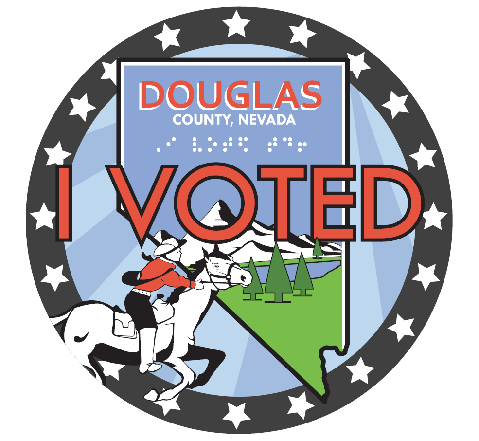 Douglas County Nevada I Voted sticker