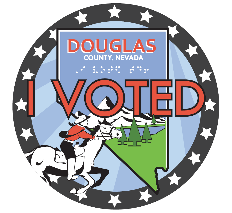 Douglas County Nevada I Voted Sticker
