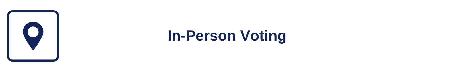 In-Person Voting