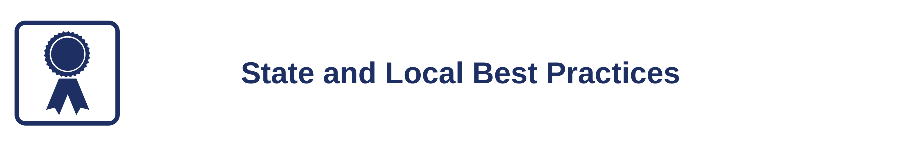 State and Local Best Practices