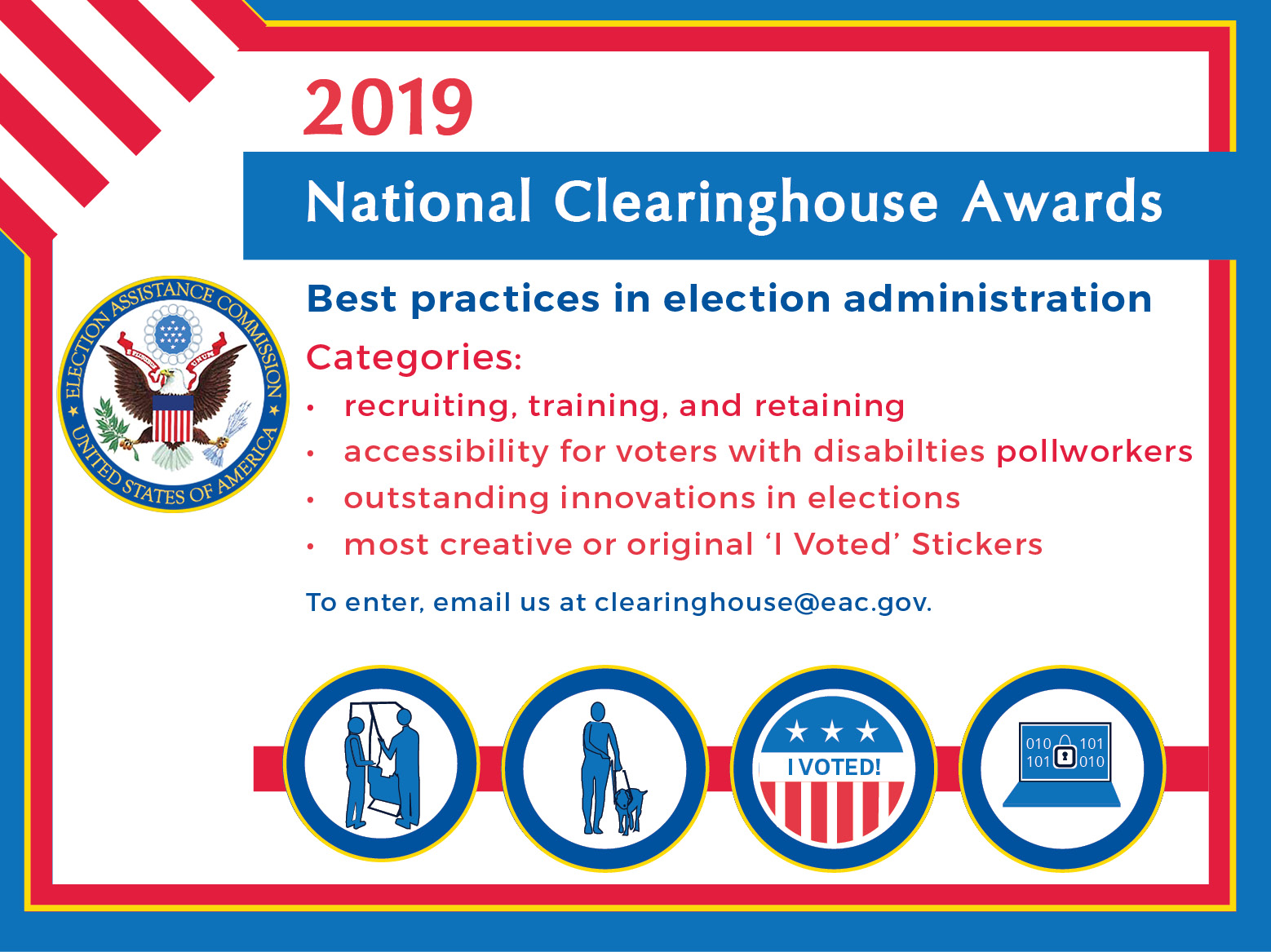 EAC Opens Submission Period in Fourth Annual Competition for Clearinghouse Awards: Celebrating Best Practices in Election Administration
