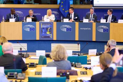 Group of people in the European Parliament