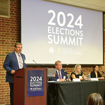 Photo of panel during 2024 Elections Summit