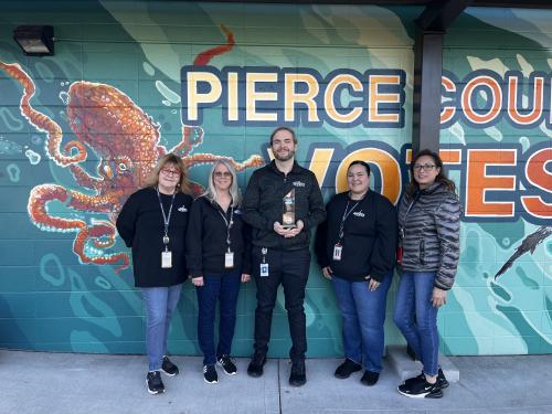 Staff from Pierce County Elections in Washington.