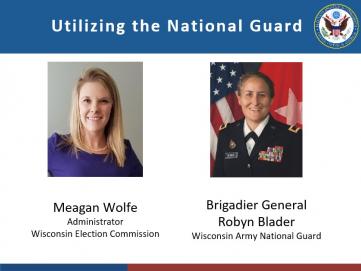 Meagan Wolfe and Brigadier General Robyn Blader